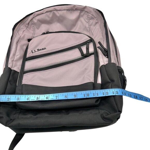 LL Bean Backpack Pink Black Multiple Compartments Headphone Port Computer Pocket main image 7